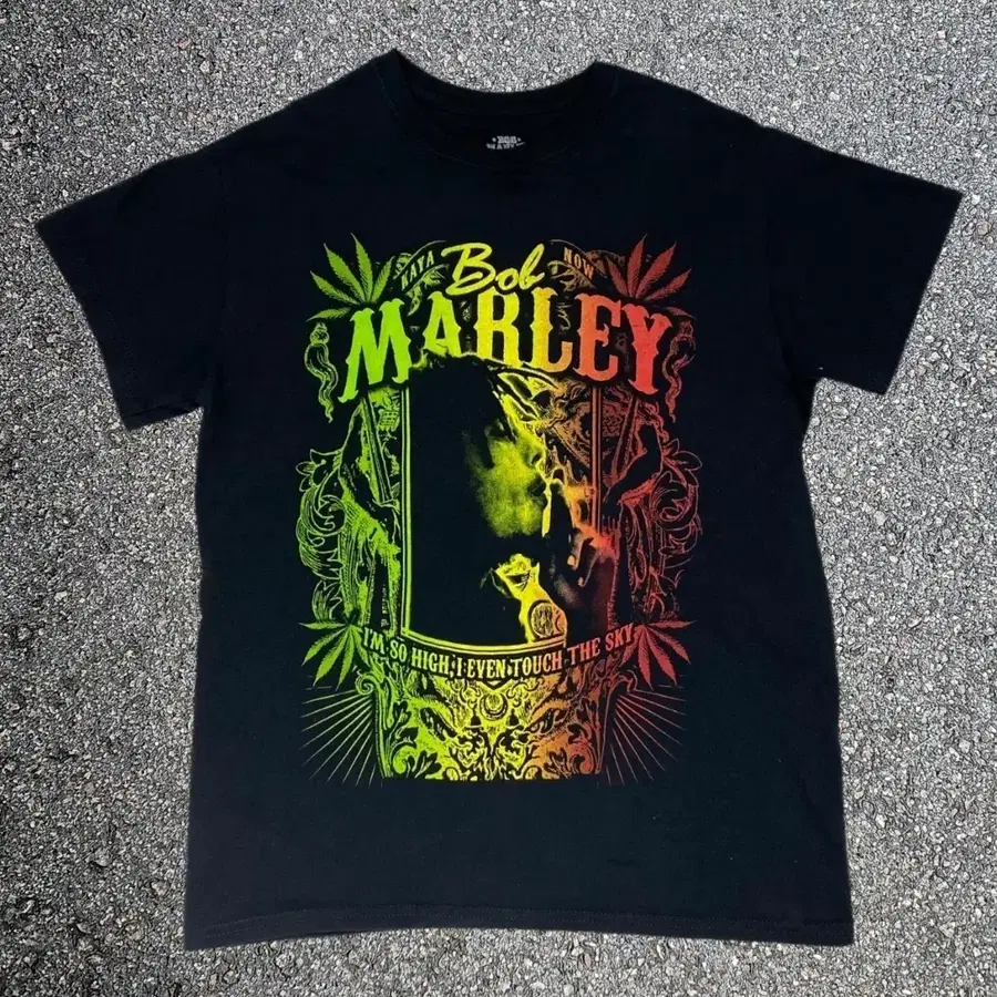 밥 말리 Bob Marley 레게 그래픽 티셔츠 S