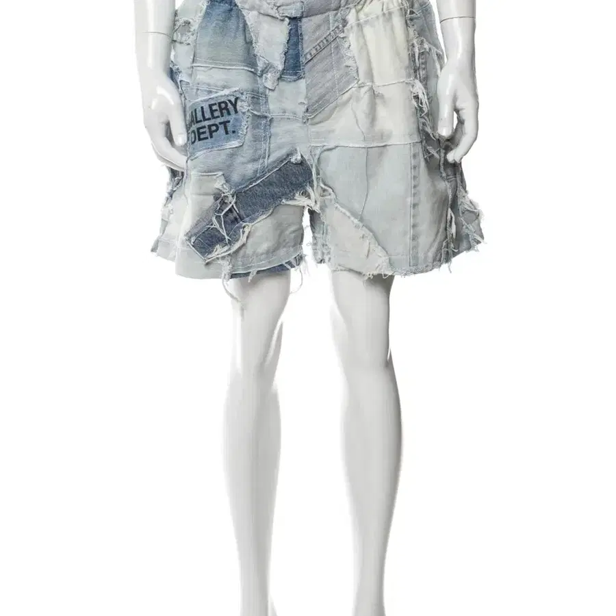 Gallery Dept. Patchwork Denim Zuma Shorts (Paint Splatter)