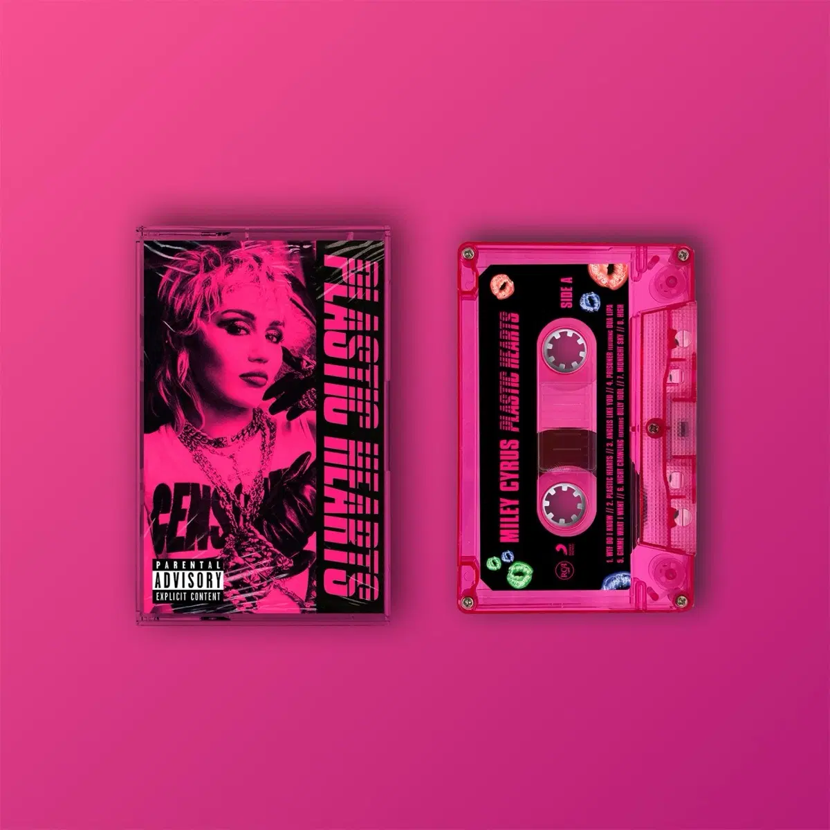 마일리 사이러스 PLASTIC HEARTS 카세트 테이프