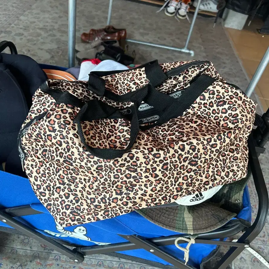 레스포삭 레오파드 토트백