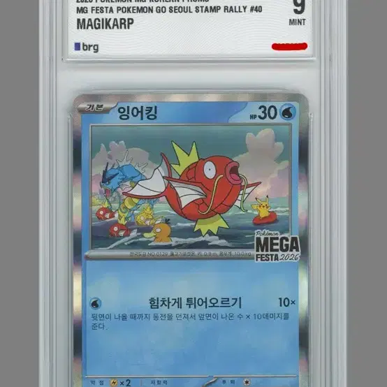 포켓몬 잉어킹 프로모 brg 9