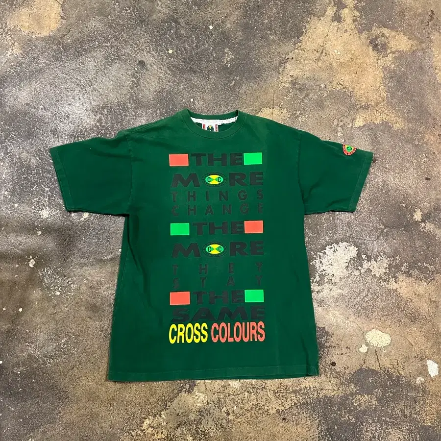 빈티지 00s 크로스 컬러스 힙합 티셔츠