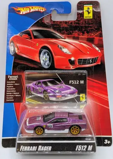 MATTEL FERRARI RACER HOTWHEELS F512 M (퍼플/화이트/#512) M9848