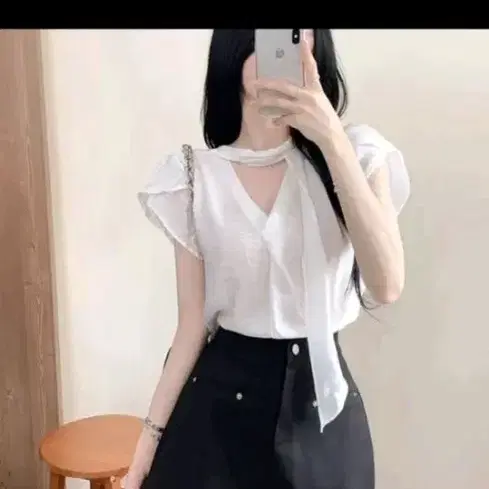 쉬폰 블라우스 새거