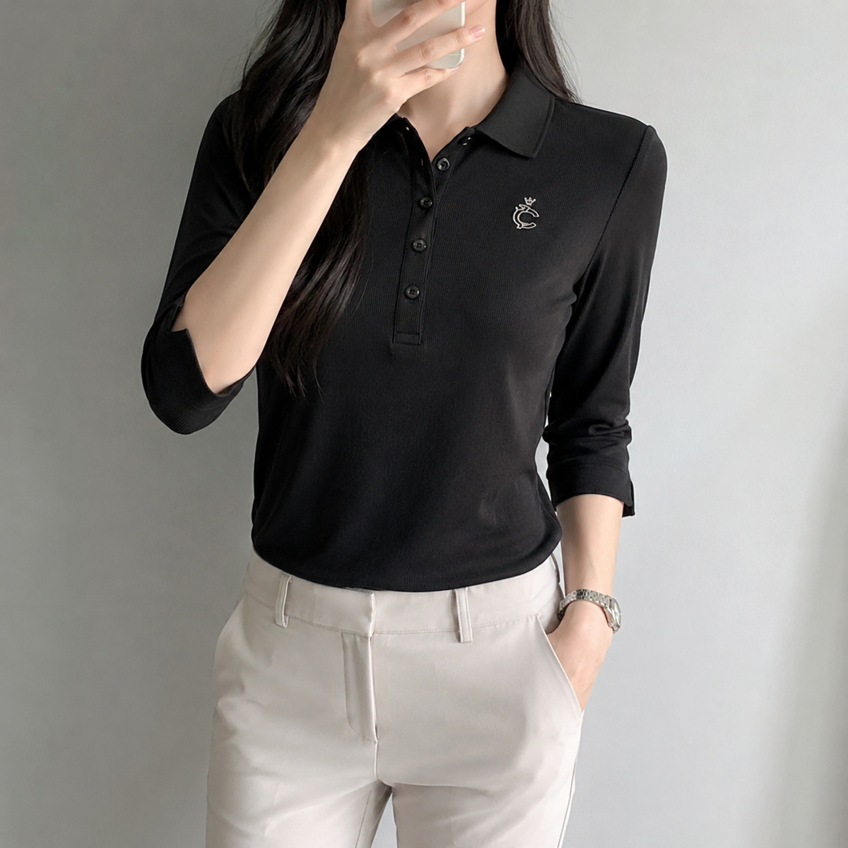 [90]루이까스텔 7부소매 카라티
