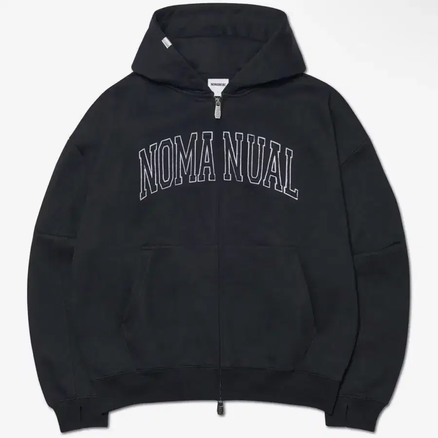 노매뉴얼 후드 집업 B.A HOODED ZIP-UP 블랙 XL