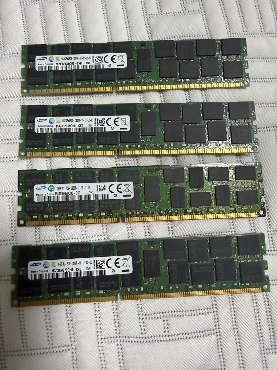 삼성 DDR3 서버램 64GB (16GB*4) 12800 ecc reg
