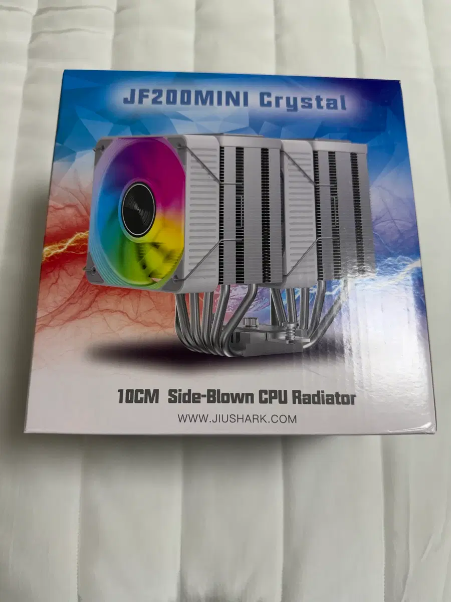(미개봉) JIUSHARK JF200MINI Crystal (WHITE) 쿨러