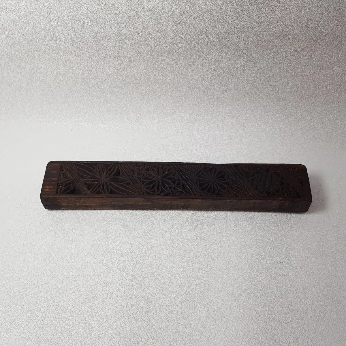 오래된 전통 나무떡살 화문 목각 민속품