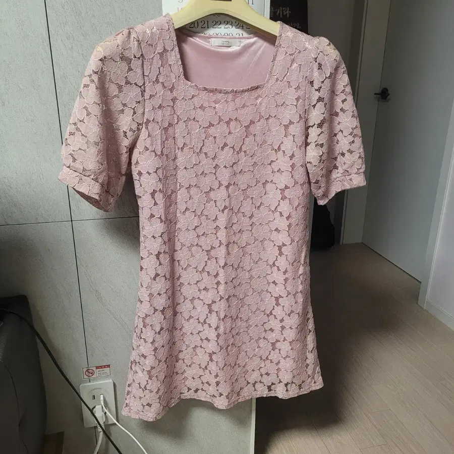 원피스 핑크S 55