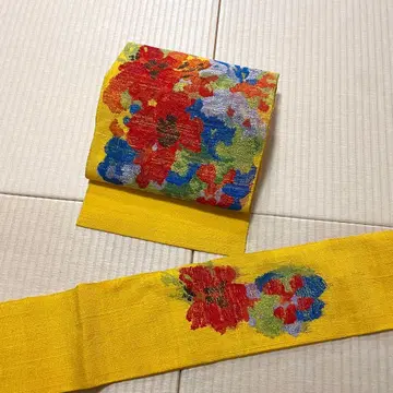 투피스 제작 오비 선명한 순면 명주 나고야 오비(약 24cm)