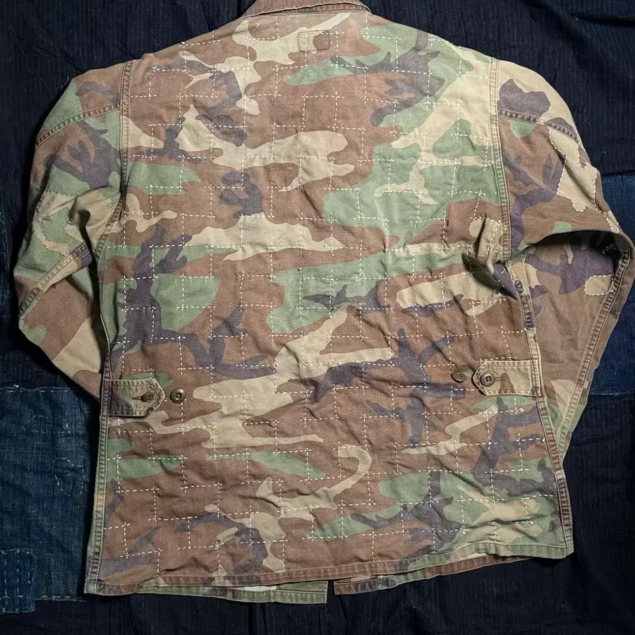 Mokuto #023 사시코 스티치 80s U.S Army BDU 자켓 M