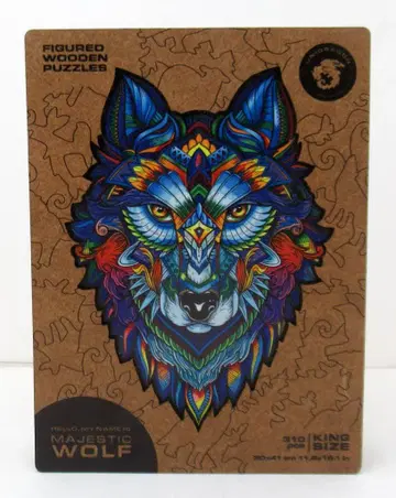 UNIDRAGON FIGURED WOODEN PUZZLE 310pcs MAJESTIC WOLF
