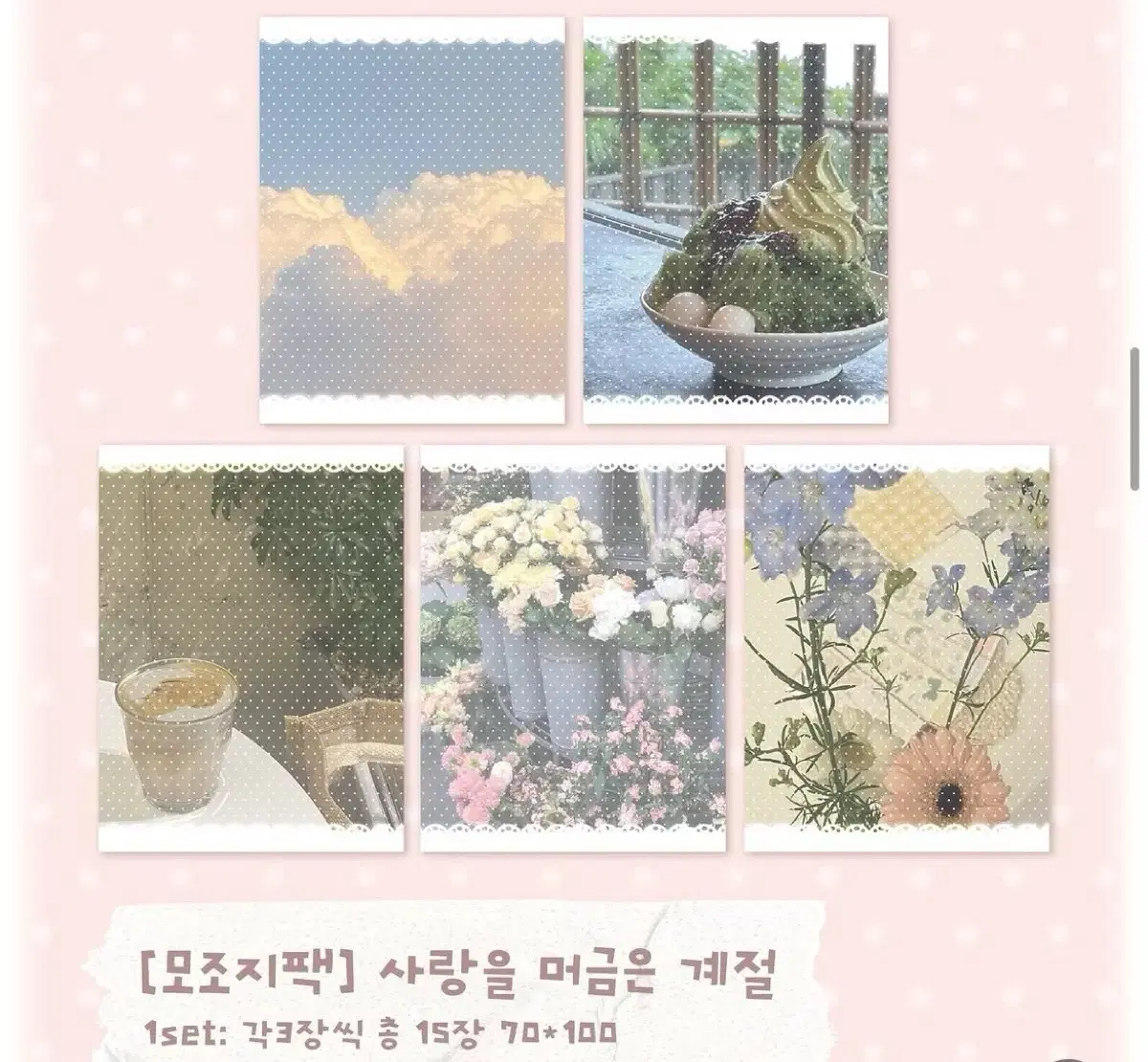 콩떡상점 사랑을 머금은 계절 모조지띵