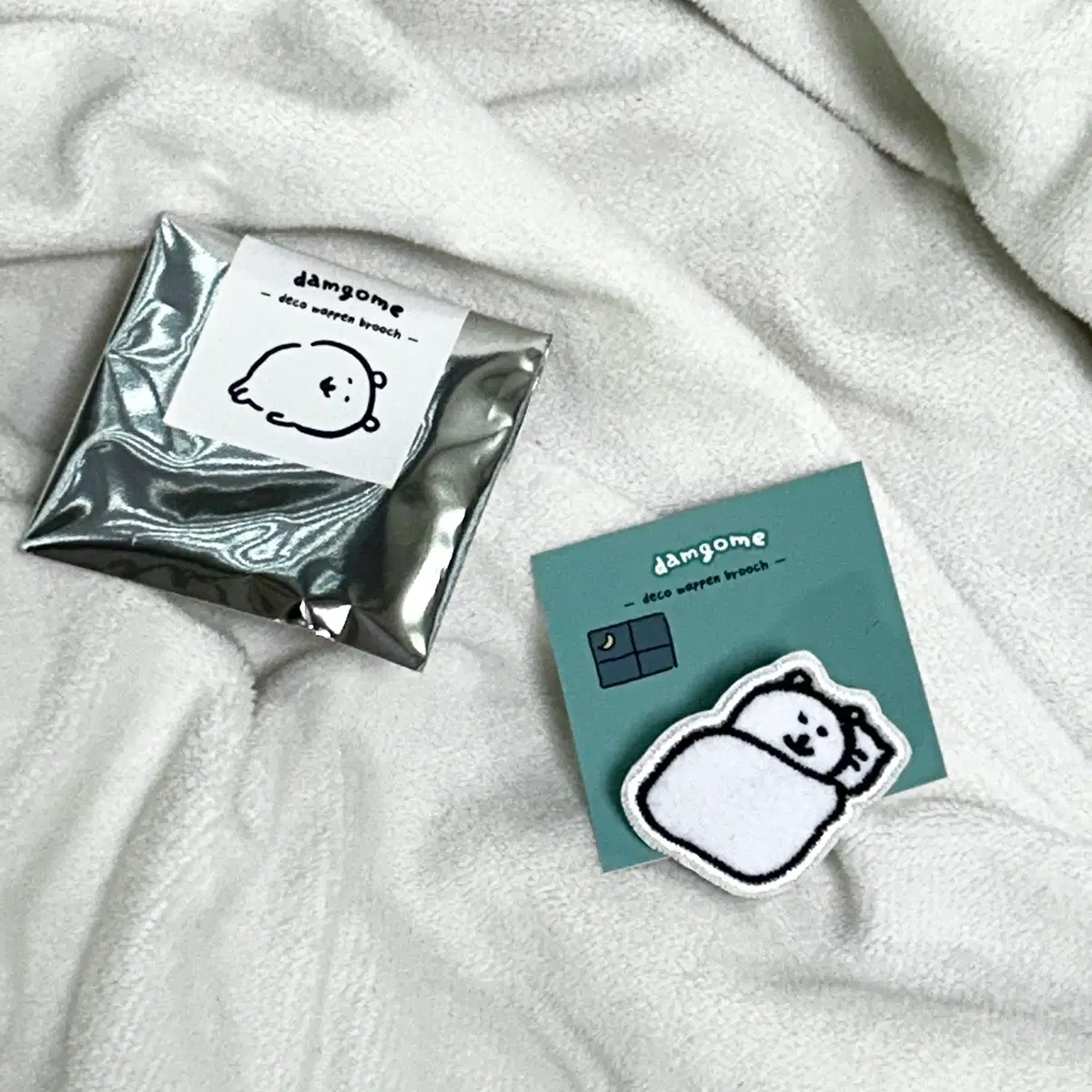 농담곰 와펜 브로치