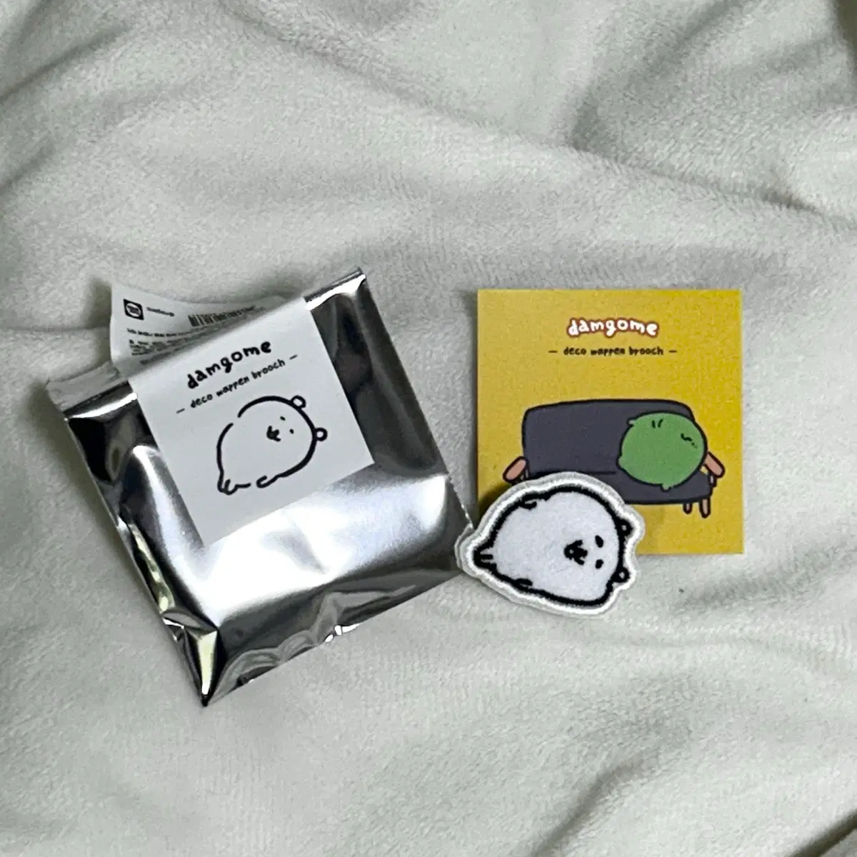 농담곰 와펜 브로치