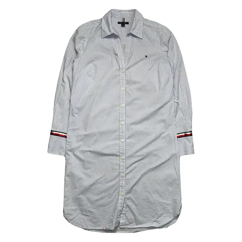 TOMMY HILFIGER 스트라이프 롱셔츠 XS