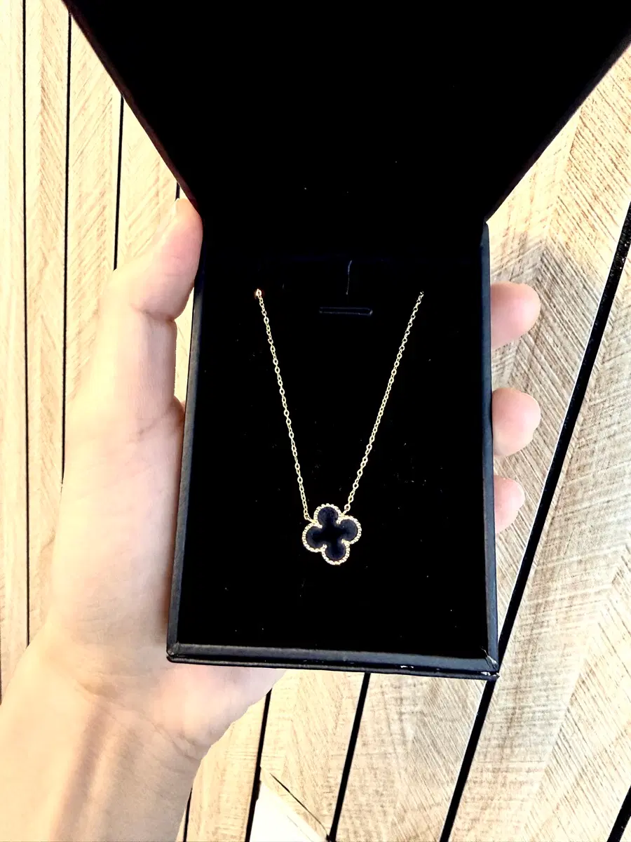 클로버 목걸이14k