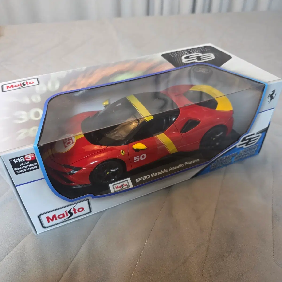 마이스토(Maisto) 1:18 페라리 SF90 50번 스트라달레 Assetto Fiorano Special Edition 새제품