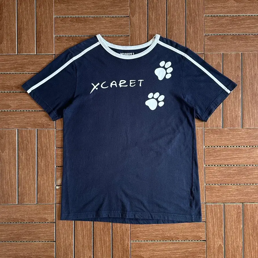 Xcaret 프린팅 코튼 반팔티 XL