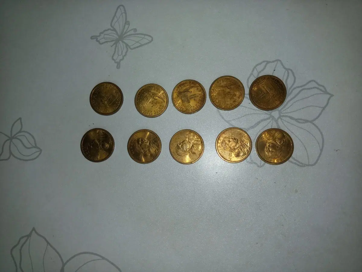 one dollar 기념주화 10개