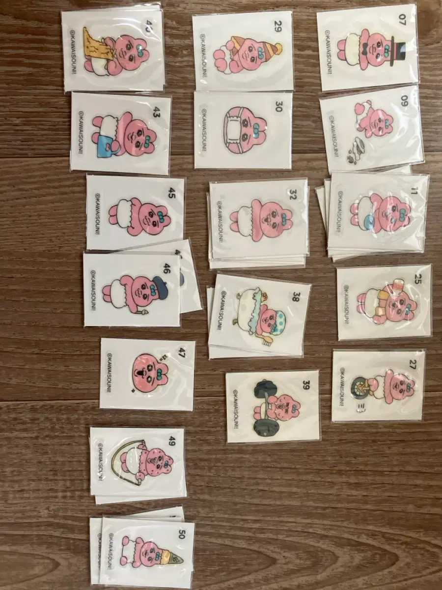 빤쮸토끼/치이카와/냐한남자 띠부씰