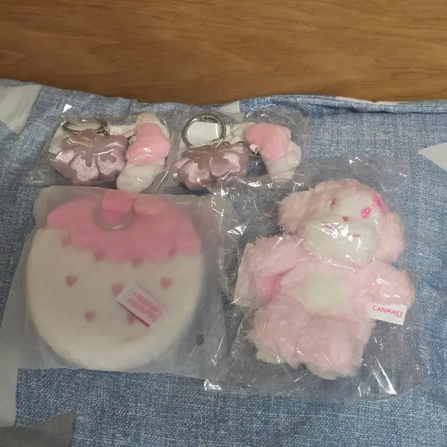 캔메이크X마페아 오랑이 일괄 히비스커스키링 딸기 파우치