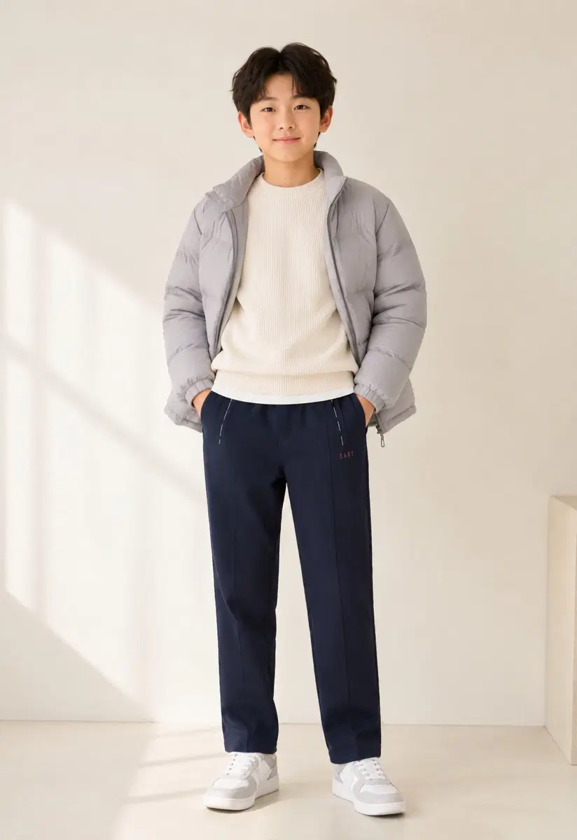 150사이즈 닥스키즈 기모 팬츠 정품 네이비
