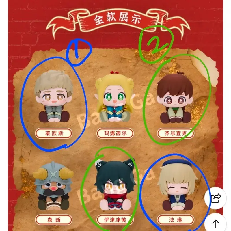 (2개 일괄)던전밥 미니돌 피규어