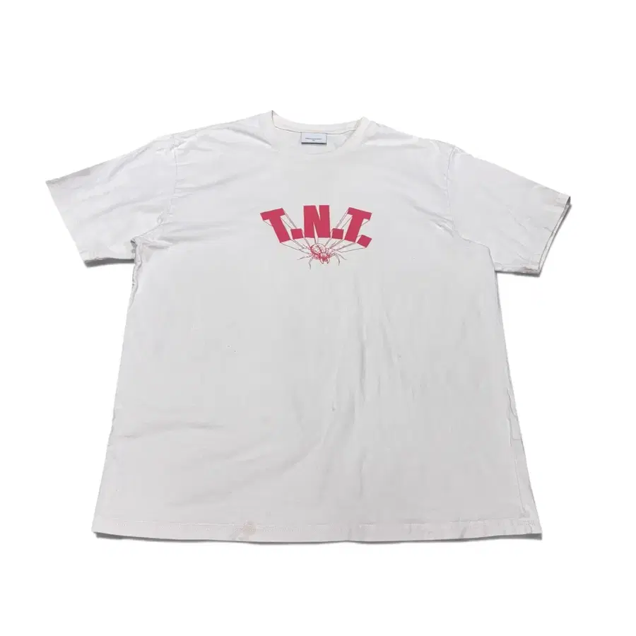 XL 디스이즈네버댓 디네댓 화이트 TNT로고 반팔티