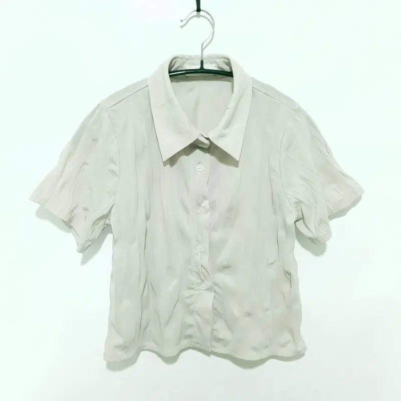 Keren 크롭 반팔 블라우스 F_S2064
