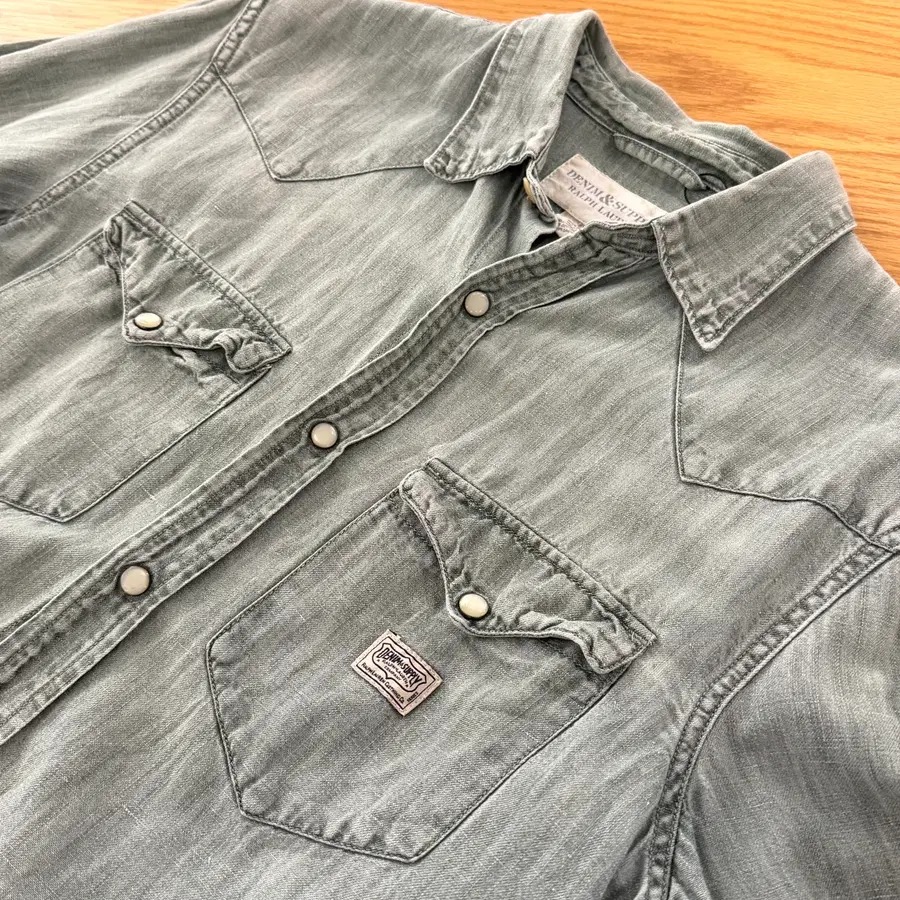 Denim & Supply Sage Green Western Shirt
