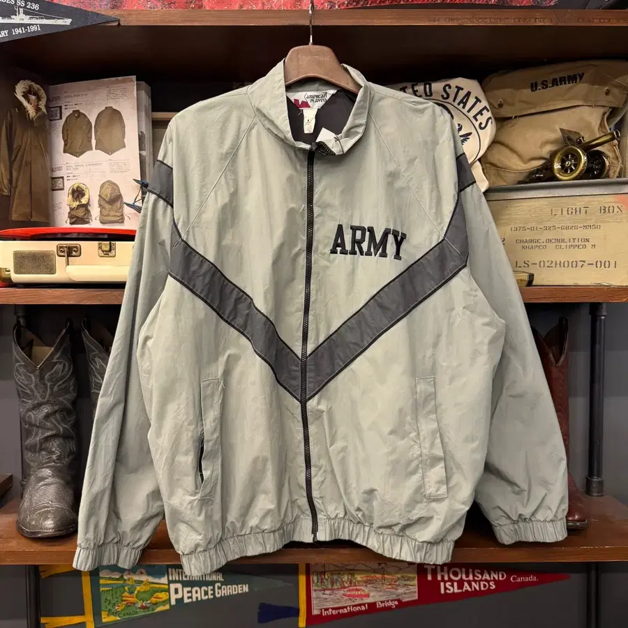 오리지널 밀리터리 U.S ARMY IPFU 트레이닝 윈드브레이커 N2362