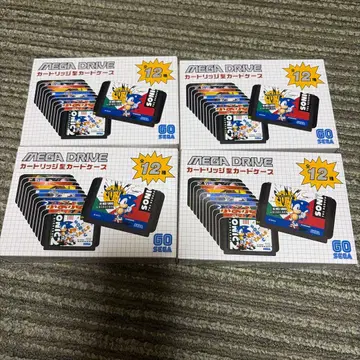 SEGA 세가 메가 드라이브 카트리지형 카드 케이스 4개 세트 명함 지갑