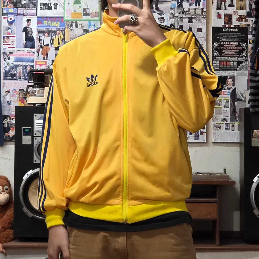 00s 아디다스 파이어버드 옐로우 져지