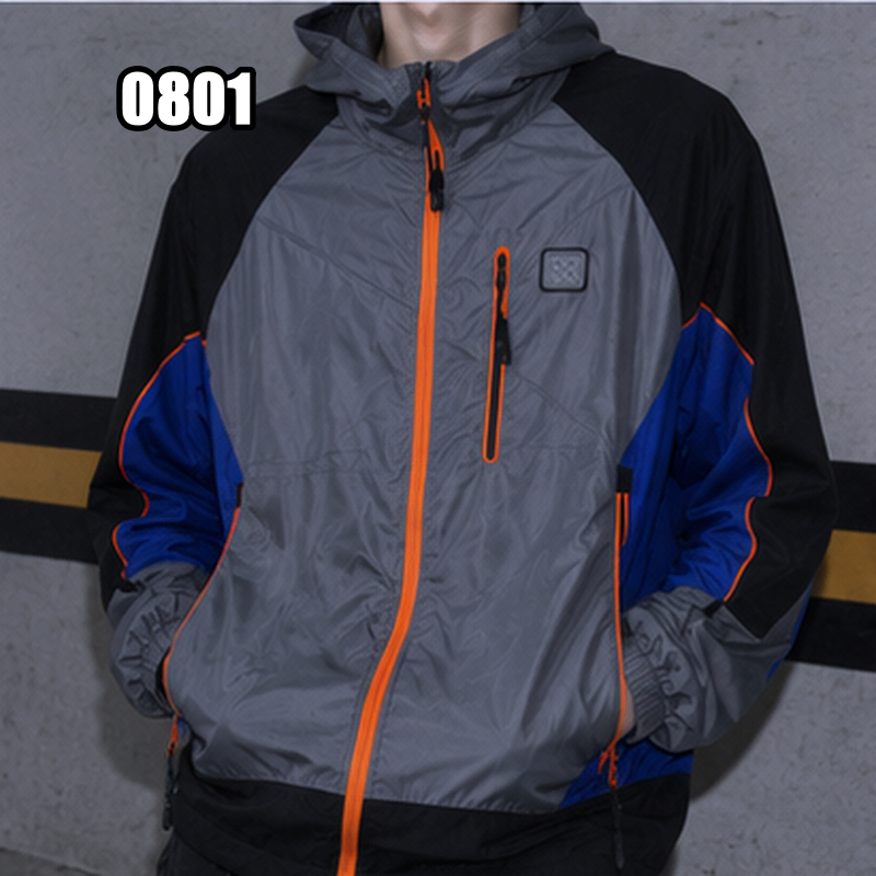 XL 코오롱스포츠 남성 기능성 컬러블록 바람막이 자켓