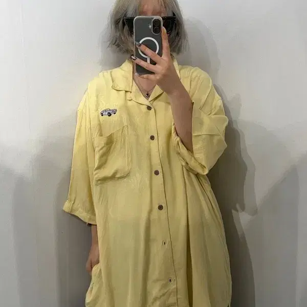 XL 새상품 Port Authority 빈티지 레이온 반팔 셔츠