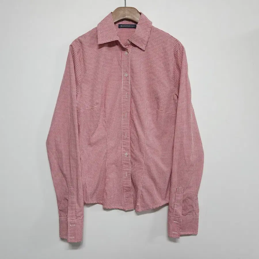 브랜디멜빌 BRANDY MELVILLE [55] 레드 깅엄 체크 슬림 셔츠