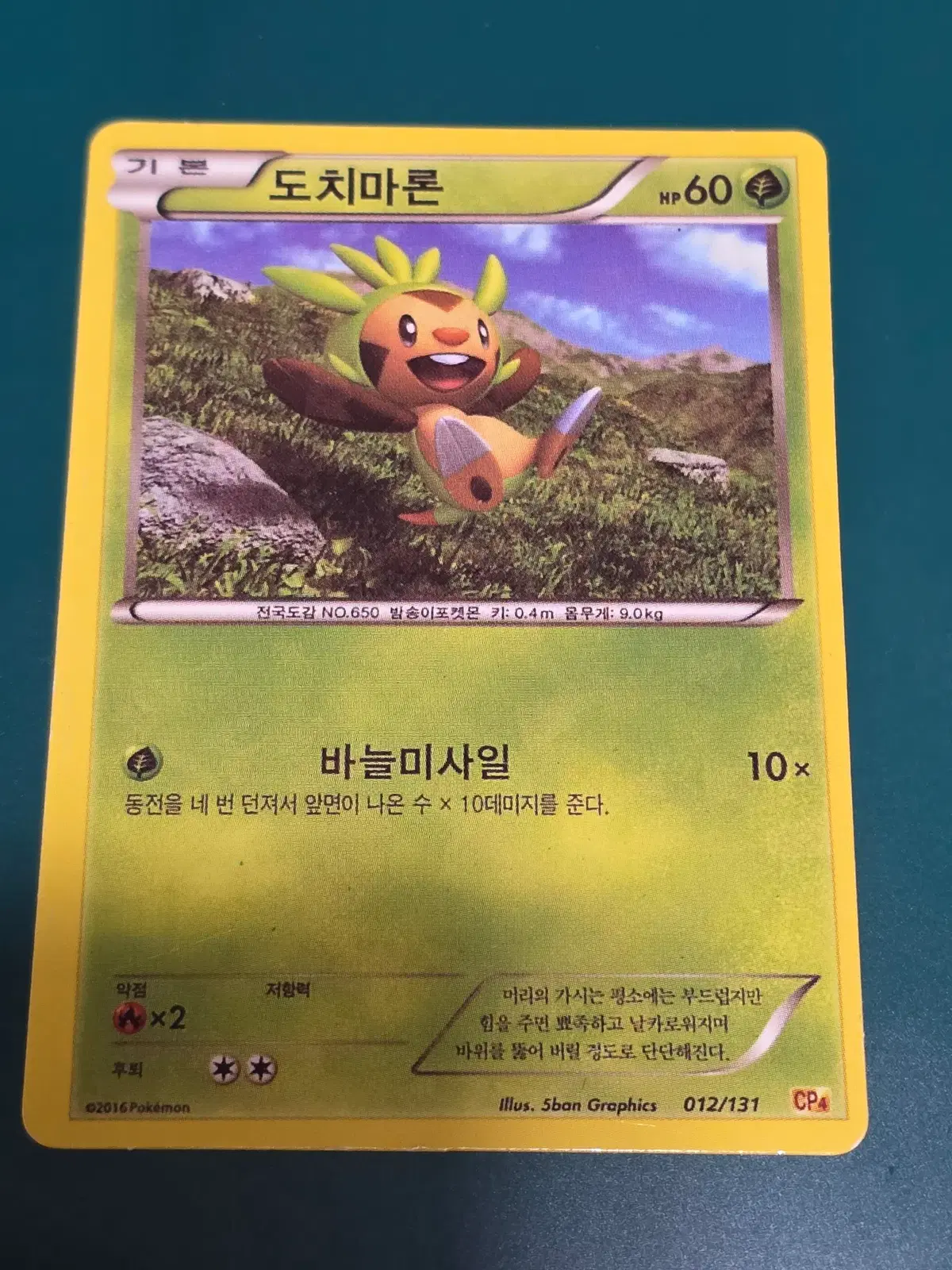도치마론 고전 012 cp4 포켓몬 카드