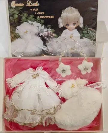 SWEET x SWEET(MIMIEL) 1/12 인형 사이즈 의상 드레스 세트 화이트 백조