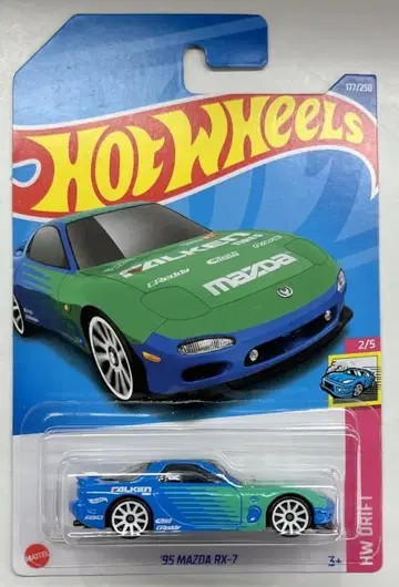 MATTEL HOTWHEELS HW DRIFT 2/5 HHF38 '95 MAZDA RX-7(FD)/FALKEN 177/250