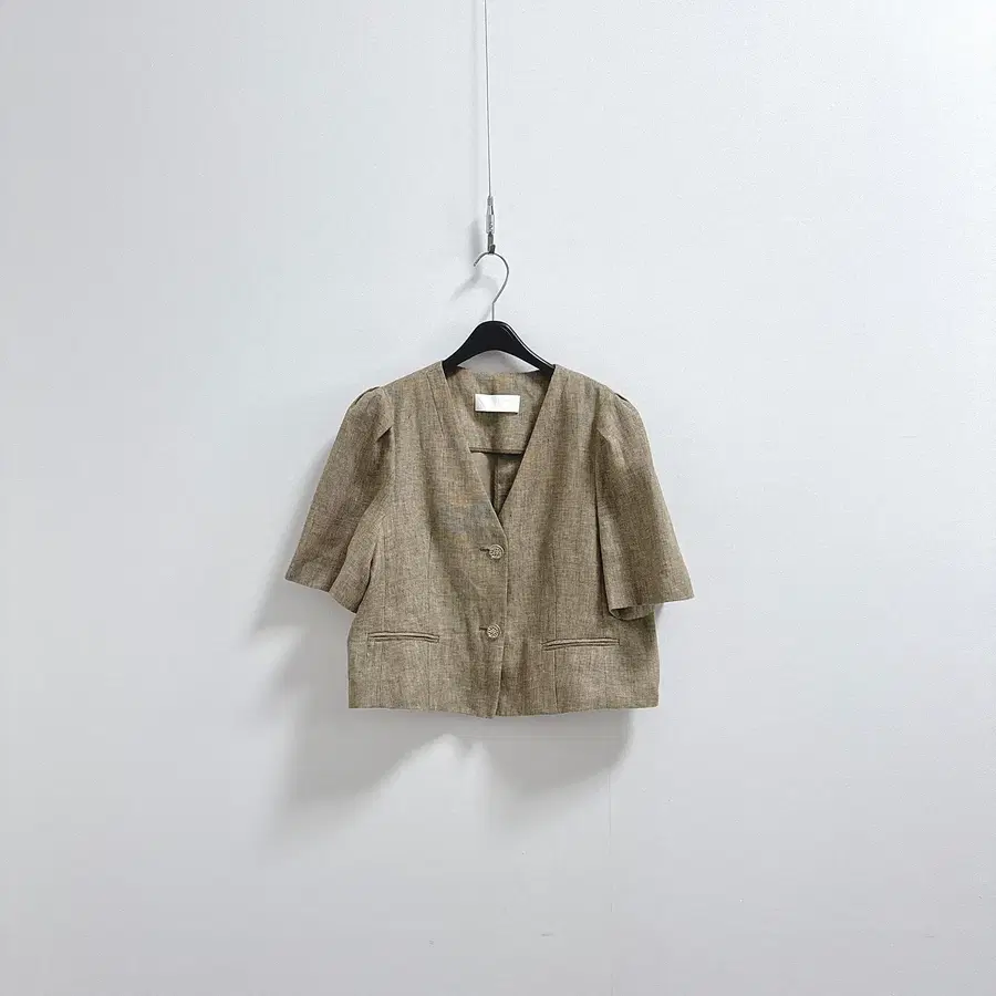 나무그림 반팔 린넨 자켓