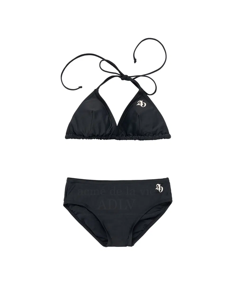 아크메드라비 SYMBOL LOGO BIKINI BLACK 비키니 탑 블랙 1