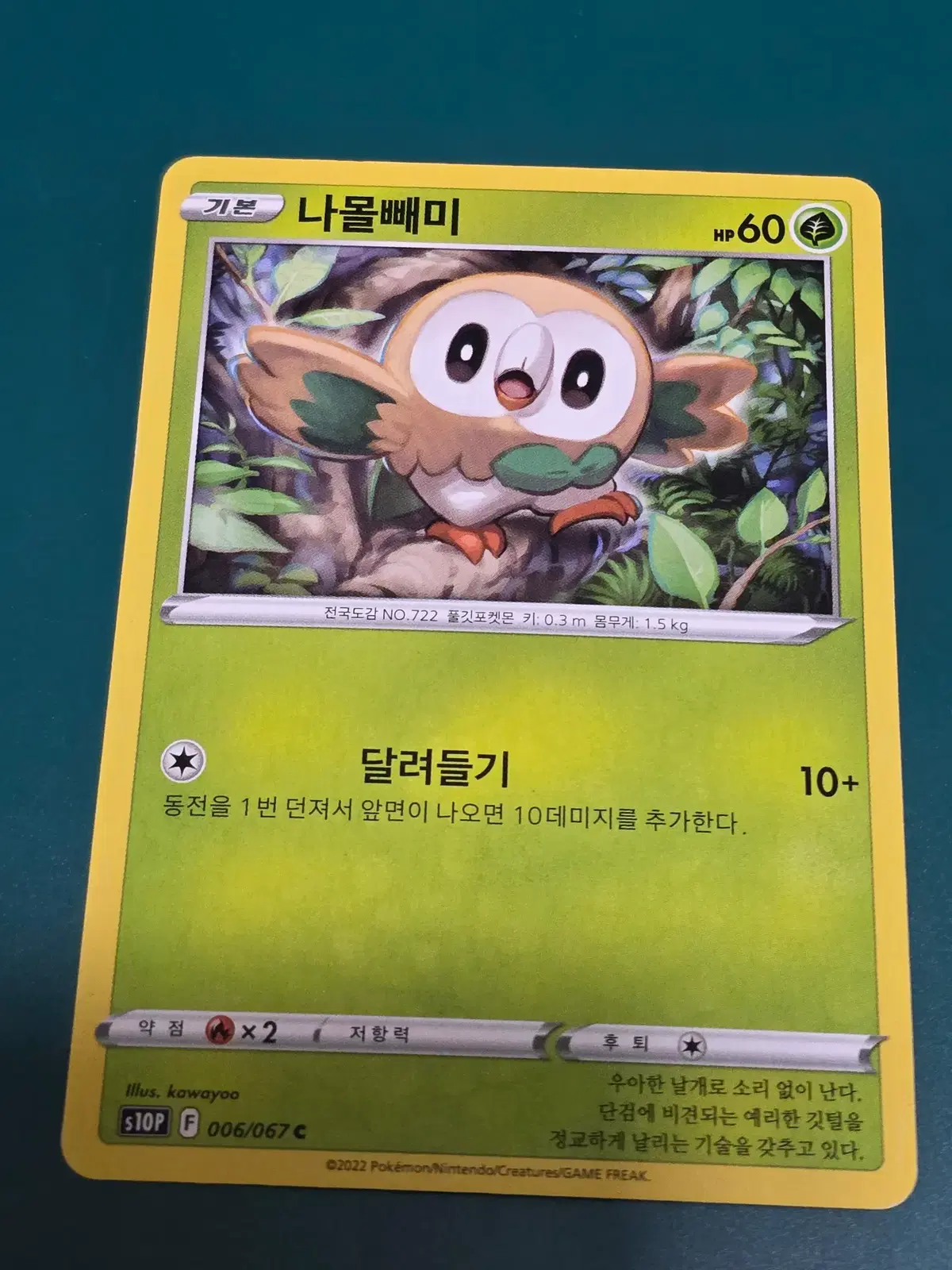 나몰빼비 s10p 고전 포켓몬 카드 006