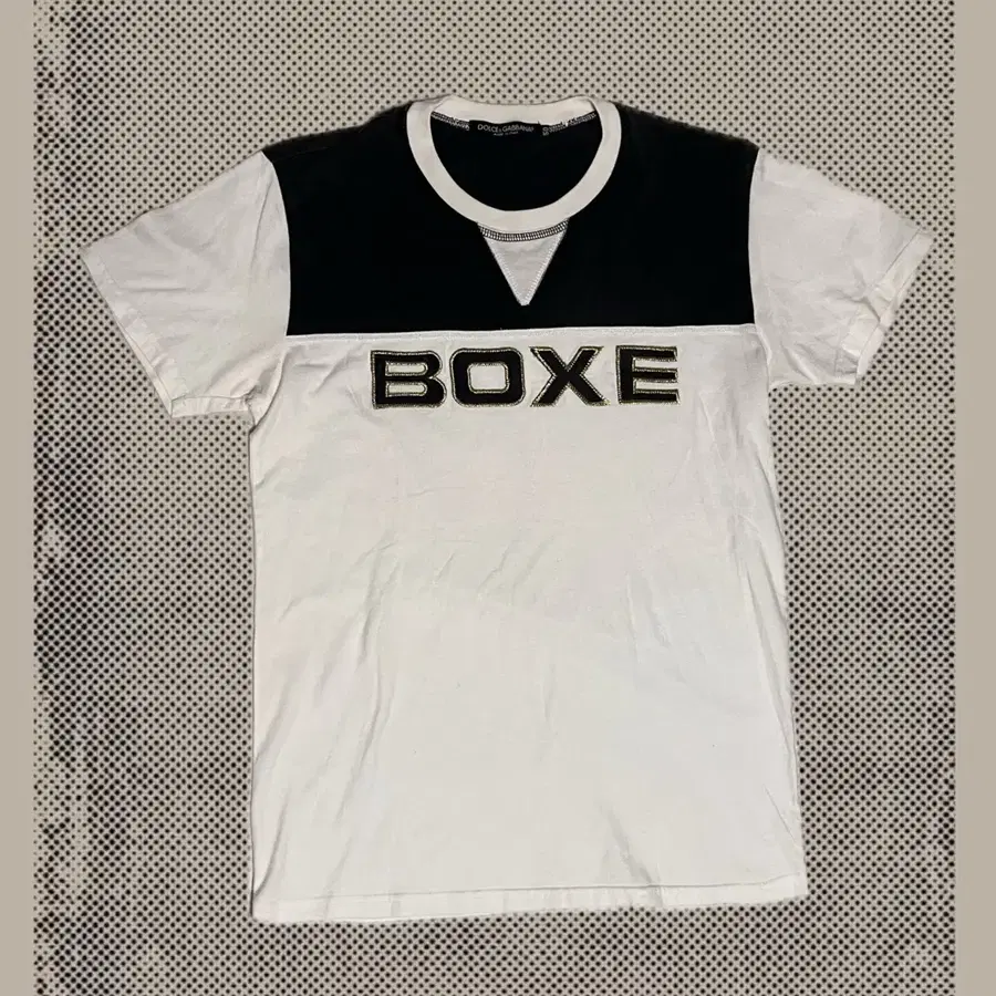 돌체앤가바나 BOXE 자수 반팔 티셔츠