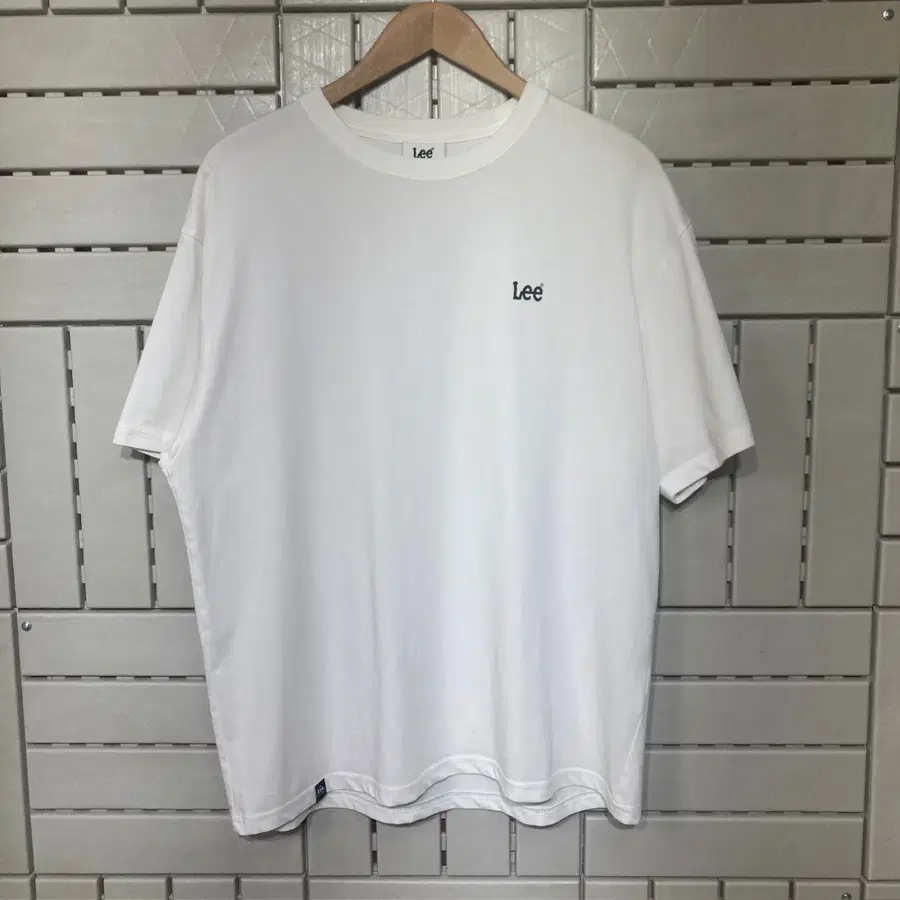 [L]LEE 스몰로고 반팔티 화이트 0907