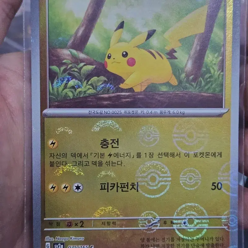 포켓몬 카드 151 피카츄 몬스터볼 홀로
