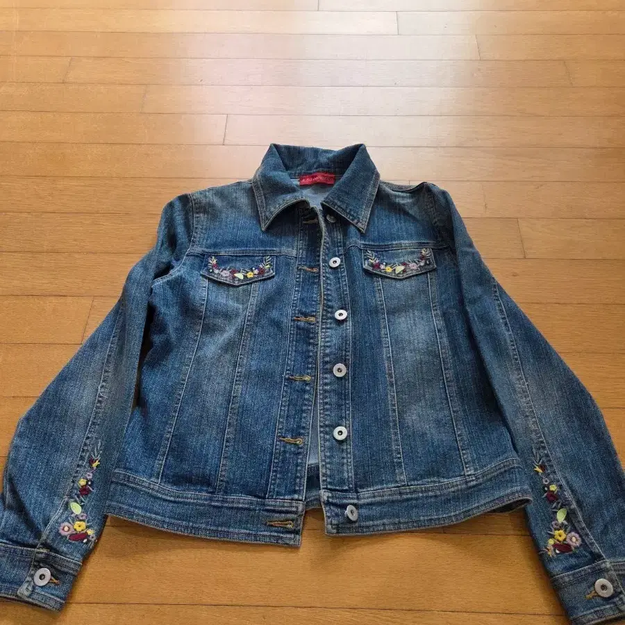 A.DO collection 플라워 데님 자켓