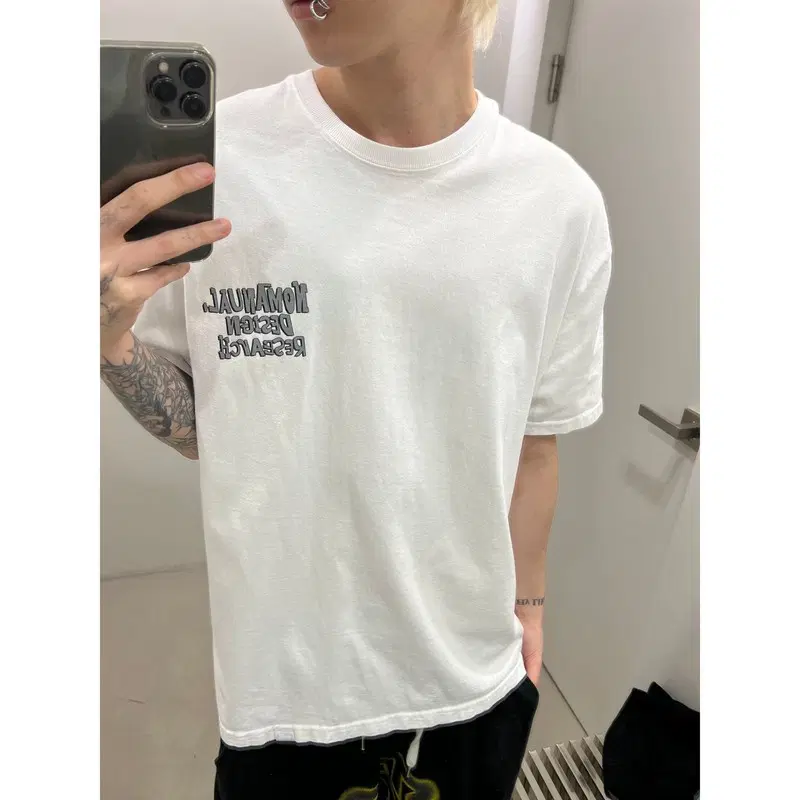노메뉴얼 프린팅 반팔티 r4419