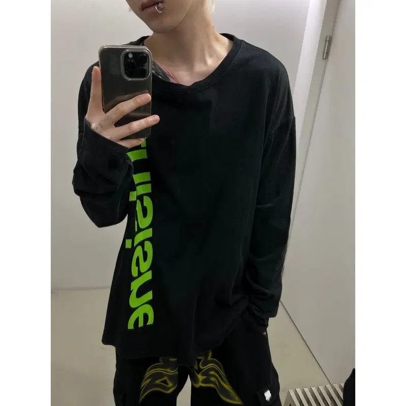 디스이즈네버뎃 로고 롱슬리브 r4426